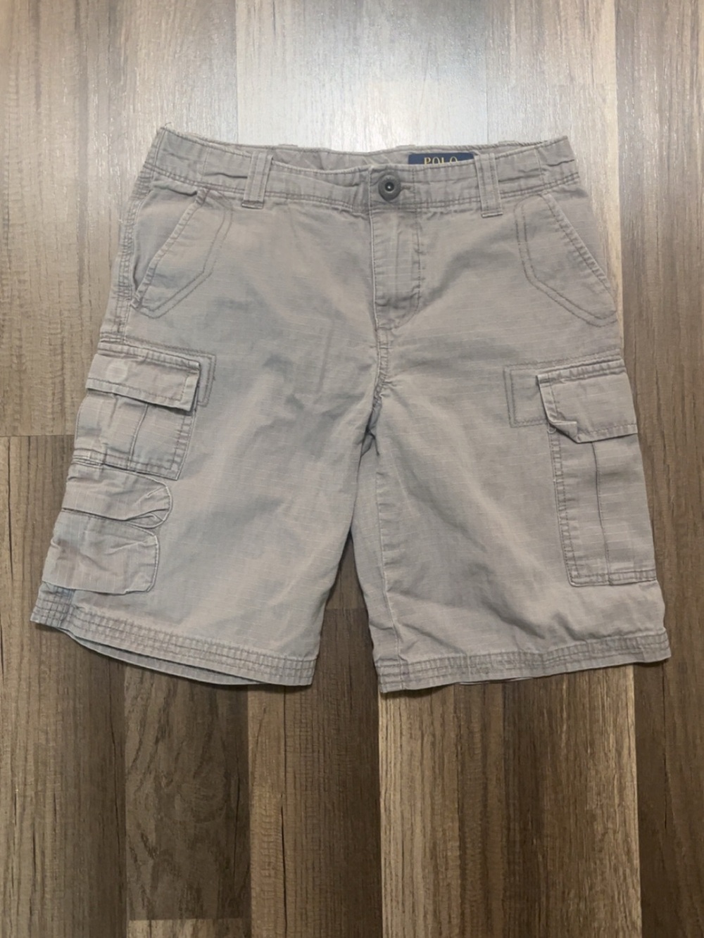 POLO RALH LAUREN Kids Boys 10 Cargo Gray Shorts